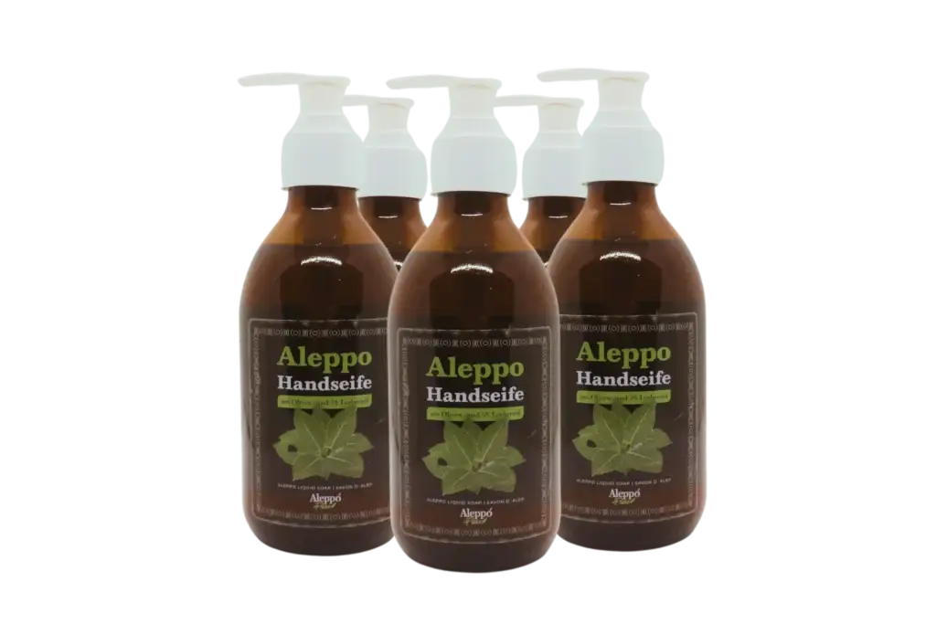 Aleppo Handseife mit 5% Lorbeer in 5-Pack