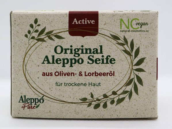 Aleppo Seife Active ist die Seife für trockene Haut